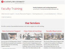 Tablet Screenshot of faculty.academyart.edu